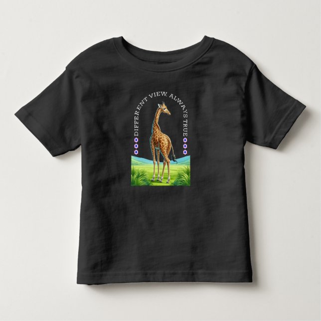 tall standing giraffe kleinkind t-shirt (Vorderseite)