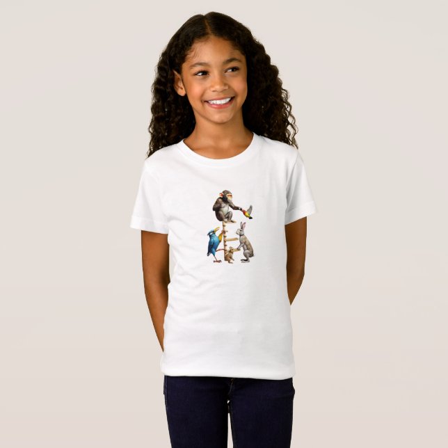 Tall Tails - Drôle Animal T-Shirt Designs (Devant entier)