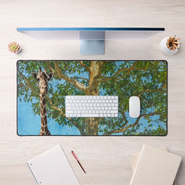 Tall Tree and Giraffe Nature Desk Mat Pad Schreibtischunterlage (Büro 1)