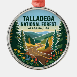 Talladega National Forest Alabama Ornament Aus Metall