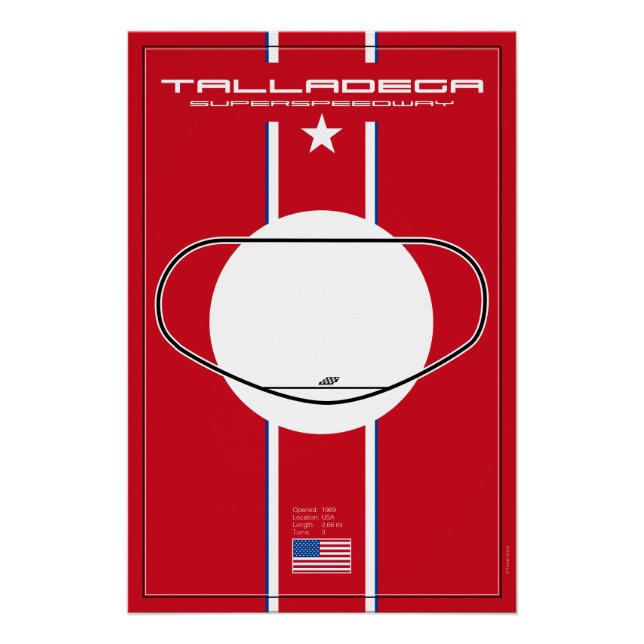 Talladega Superspeedway Poster (Vorderseite)