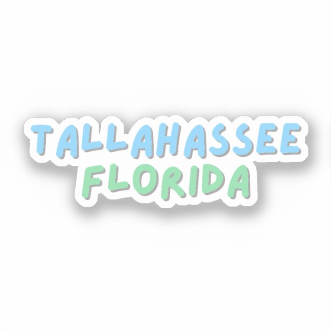 Tallahassee Florida Aufkleber (Vorderseite)