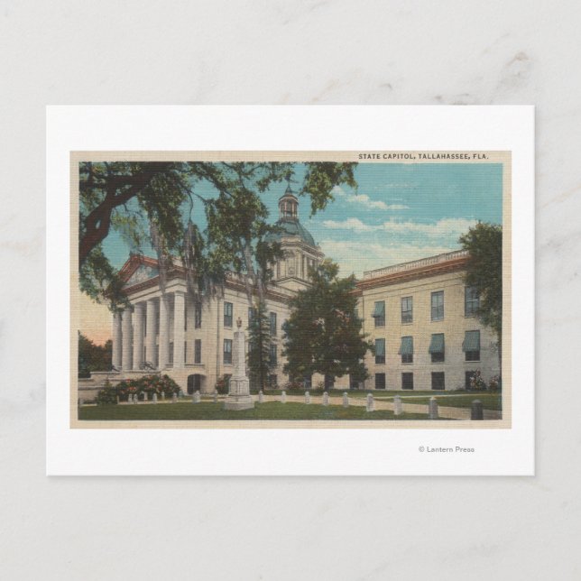 Tallahassee, Florida - Außenansicht Staat Postkarte (Vorderseite)