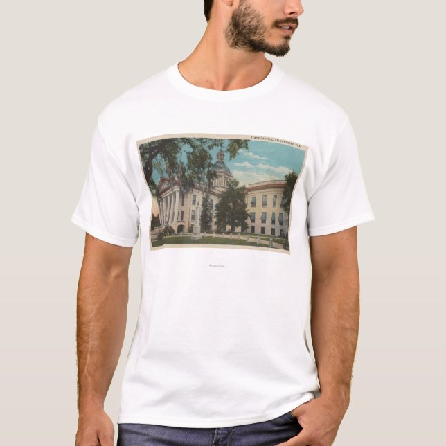 Tallahassee, Florida - Außenansicht von Staat T-Shirt (Vorderseite)