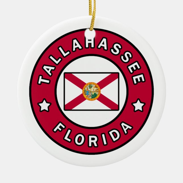 Tallahassee Florida Keramik Ornament (Vorne)