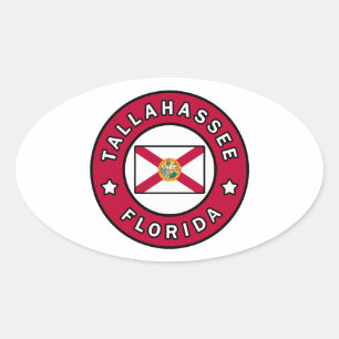 Tallahassee Florida Ovaler Aufkleber