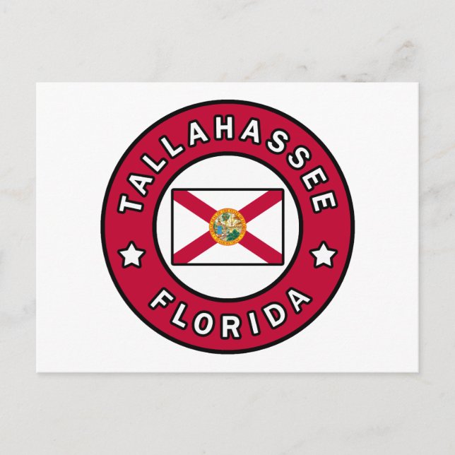 Tallahassee Florida Postkarte (Vorderseite)