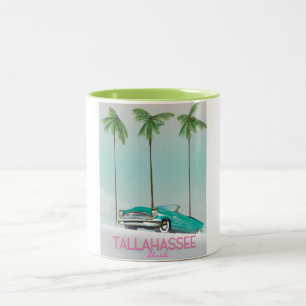 Tallahassee Florida Reiseplakat Zweifarbige Tasse