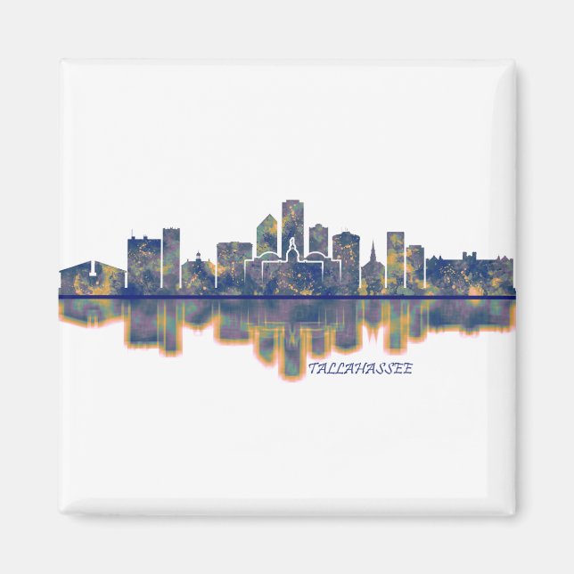 Tallahassee USA Skyline Magnet (Vorne)