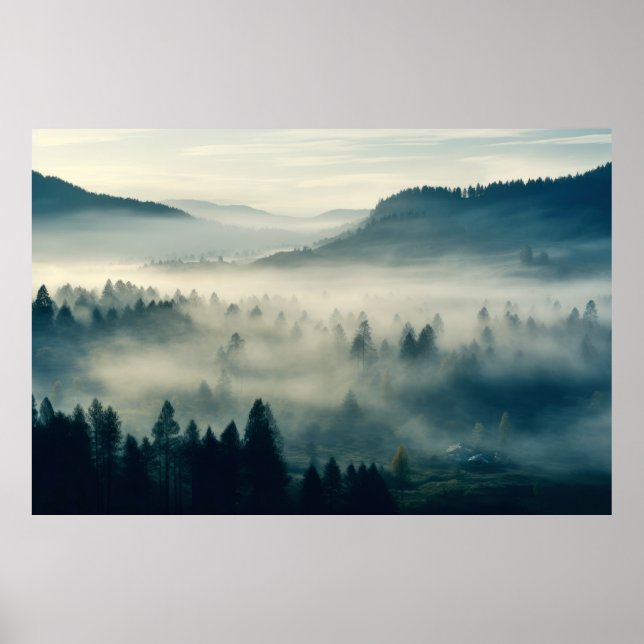 Tallandschaft Meditation Ruhe Poster (Vorne)