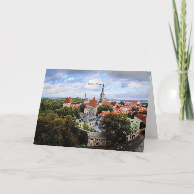 Tallin, Historisches Zentrum Estlands Karte (Vorderseite)