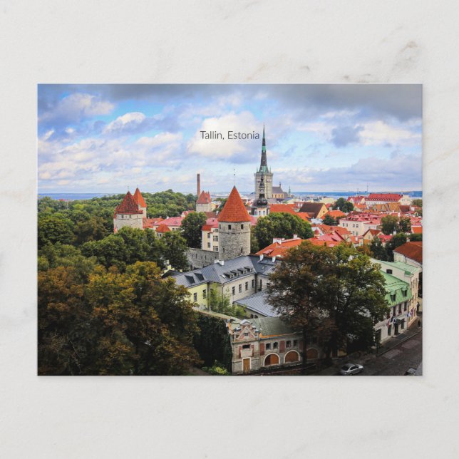 Tallin, Historisches Zentrum Estlands Postkarte (Vorderseite)