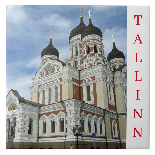 Tallinn Alexander Nevsky Kathedrale Keramik Fliese (Vorderseite)