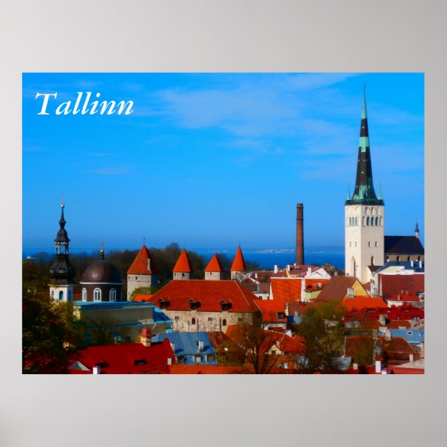 Tallinn, Estland Poster (Vorne)