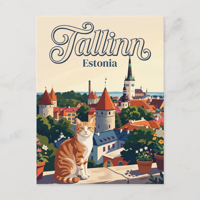 Tallinn Estland Postkarte (Vorderseite)