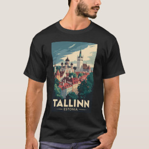 Tallinn Estland Reise Kunst Vintage T-Shirt