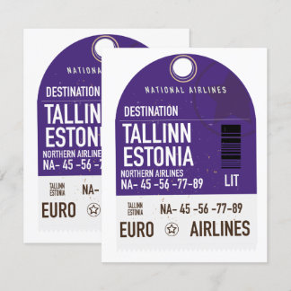 Tallinn Estland Reisekarte