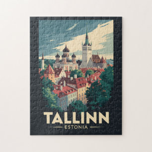 Tallinn Estland Reisen Art Vintag