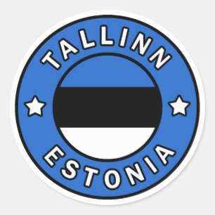 Tallinn Estland Runder Aufkleber
