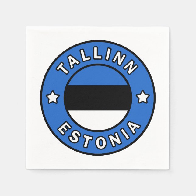 Tallinn Estland Serviette (Vorderseite)