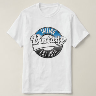 Tallinn Estland Vintage-Logo T-Shirt