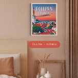 Tallinn, Estlands mittelalterliche Stadt Poster<br><div class="desc">Tallinn ist die Hauptstadt Estlands und der wichtigste Hafen des Landes. Sie befindet sich an der Küste des Finnischen Meerbusens,  der Ostsee.</div>