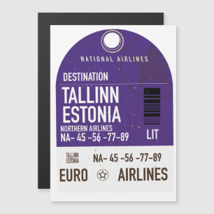 Tallinn Estnisch Fahrkarte Magnetkarte