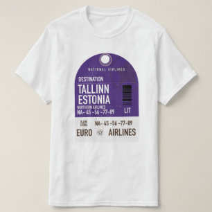 Tallinn Estnisch Fahrkarte T-Shirt