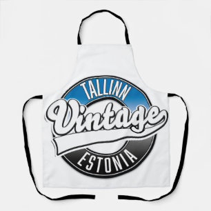 Tallinn Estnisch Vintages Logo Schürze
