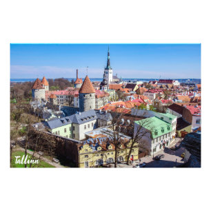 Tallinn Innenstadtblick Fotodruck