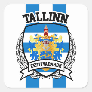 Tallinn Quadratischer Aufkleber