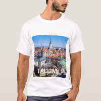 Tallinn Stadtbild aus der Luft in Estland