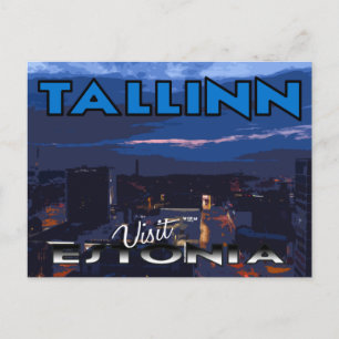 Tallinn, Visit Estonie carte postale