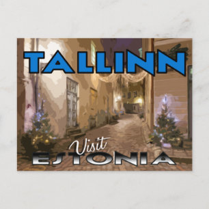 Tallinn, visite Estonie carte postale