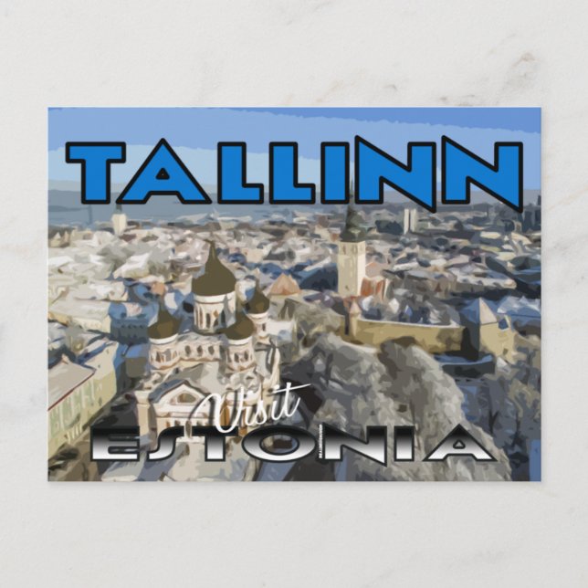 Tallinn, visite Estonie carte postale (Devant)