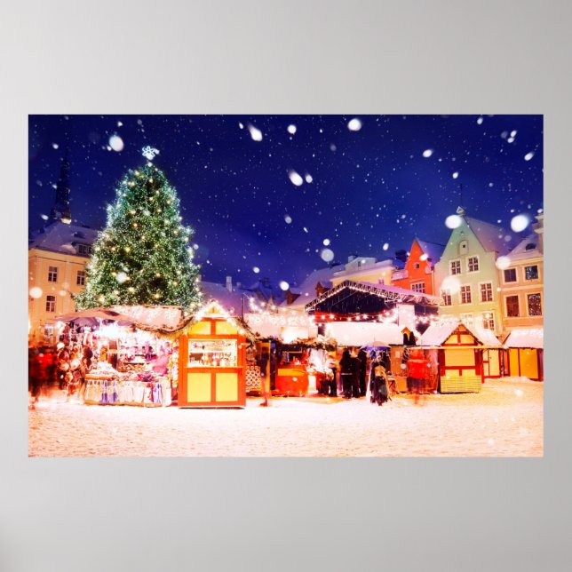Tallinn Weihnachtsmarkt. Poster (Vorne)
