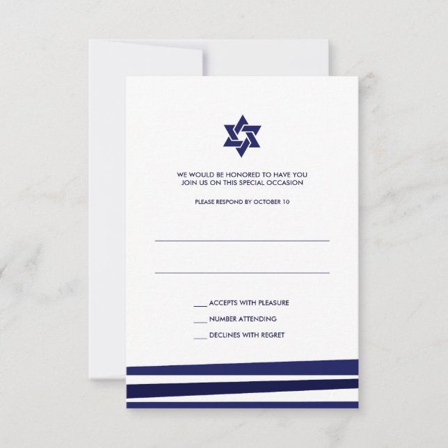 Tallit Bar Mitzvah RSVP (Devant)