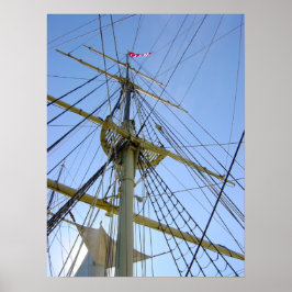 Tallschiff-Rigging Poster
