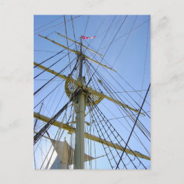 Tallschiff-Rigging Postkarte