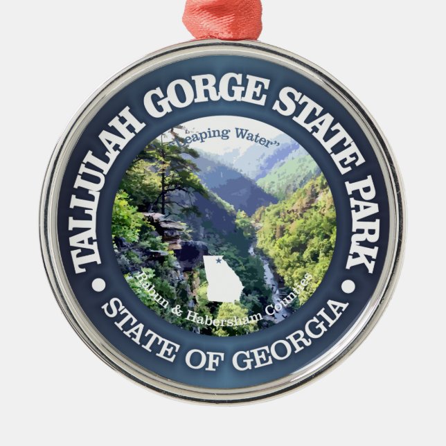 Tallulah Gorge SP Ornament Aus Metall (Vorne)