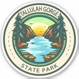Tallulah Gorge Staat Park Georgia Abzeichen Aufkleber