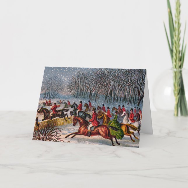 Tally-Ho-Grußkarte Karte (Vorderseite)