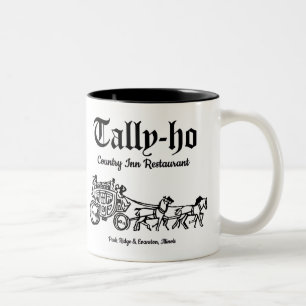Tally-Ho Restaurant, Park Ridge u. Evanston, IL Zweifarbige Tasse