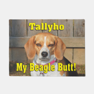 Tallyho mein Beagle-Hintern! Mürrischer Beagle Fußmatte