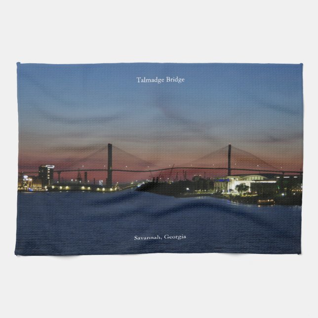 Talmadge Bridge Küchentuch (Horizontal)