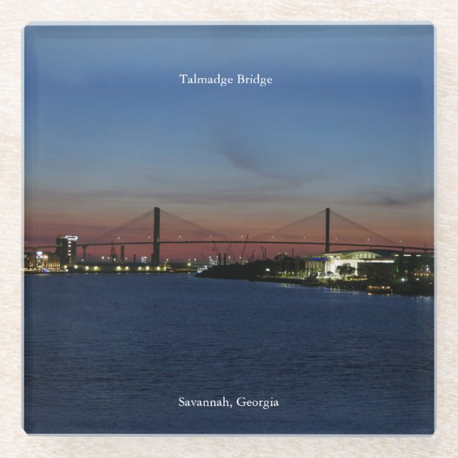Talmadge Bridge Untersetzer (Vorderseite)