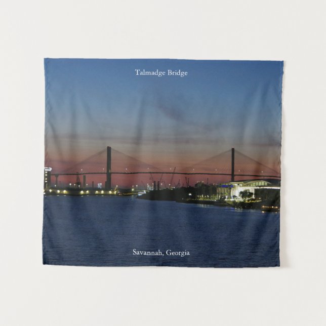 Talmadge Bridge Wandteppiche (Vorderseite (Horizontal))