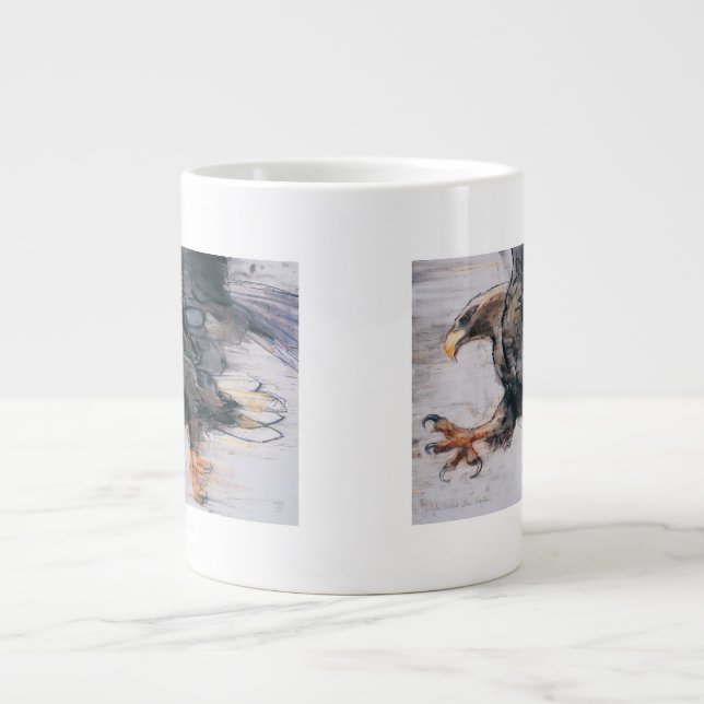 Talons - Weiß angebundenes Meer Eagle 2001 Jumbo-Tasse (Vorderseite)