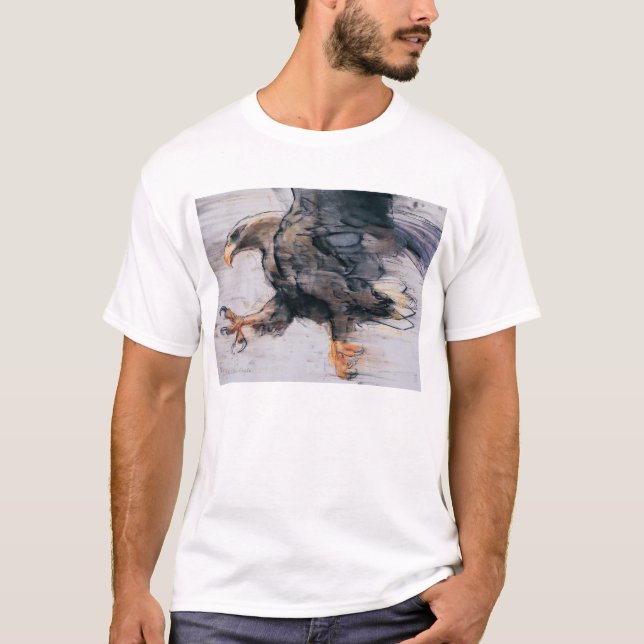 Talons - Weiß angebundenes Meer Eagle 2001 T-Shirt (Vorderseite)