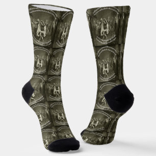 Tam O Shanter Burns Nacht Zitat in Grau Socken